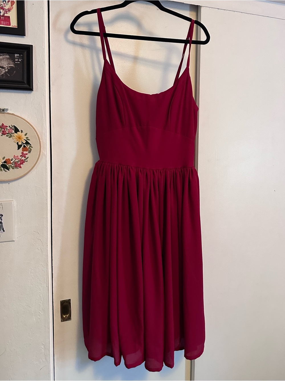 NEW Pinup Couture Red Amalie Swing Dress L